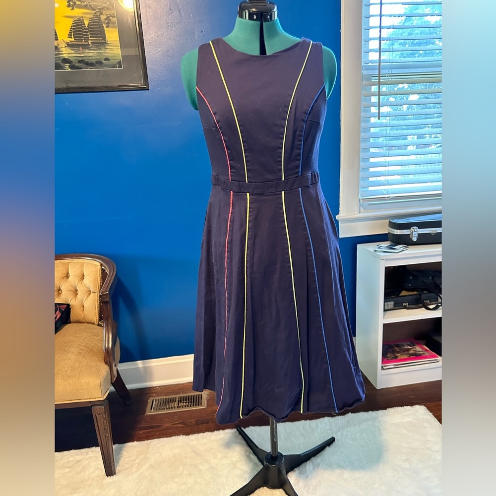 ModCloth Navy Blue Dress, Size L